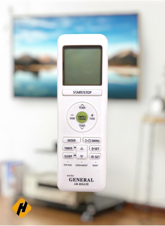 Generic O General AC Remote | AR-RHA2E Replacement Remote Control For O General Air Conditioner - White 