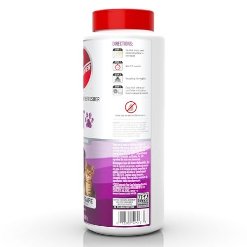 Hoover Pet Carpet and Room Refresher, 32 oz, Carpet Powder, Pet Odor Remover, Mountain Breeze Scent, Vacuum Cleaner Safe, For Use on Carpets, Rugs, Couches & More, For Home Use - Image 2