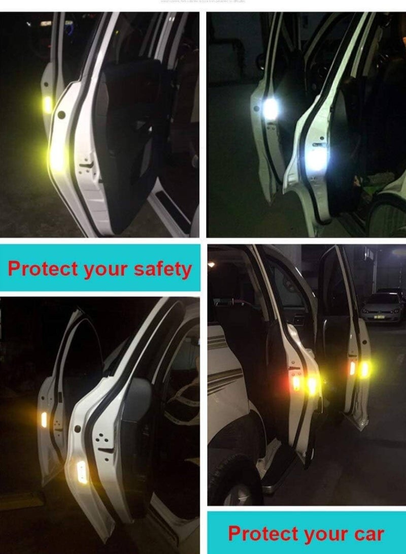 SOLDOUT Reflective Car Door Open Warning, Collision Warning Decals Sticker for Car (Neon Green, Pack of 4) - Image 3