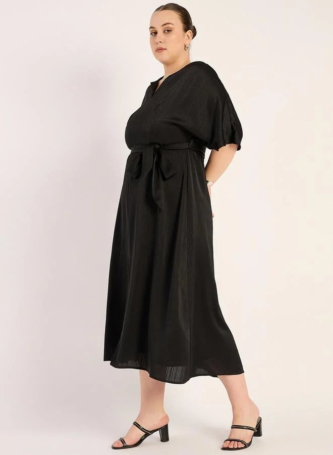 Femmella Belted Midi Dress