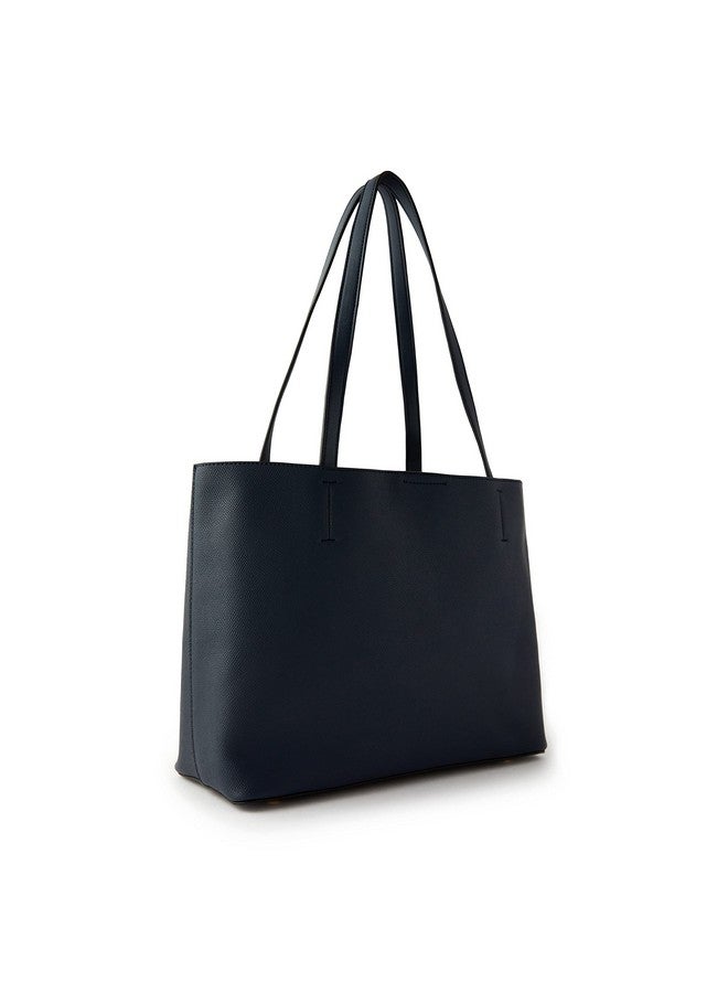 Accessorize London Women's Navy Blue Leo Tote Bag | tote bags for women office use |Work bag for women | Latest Shoulder bag for ladies - Image 2