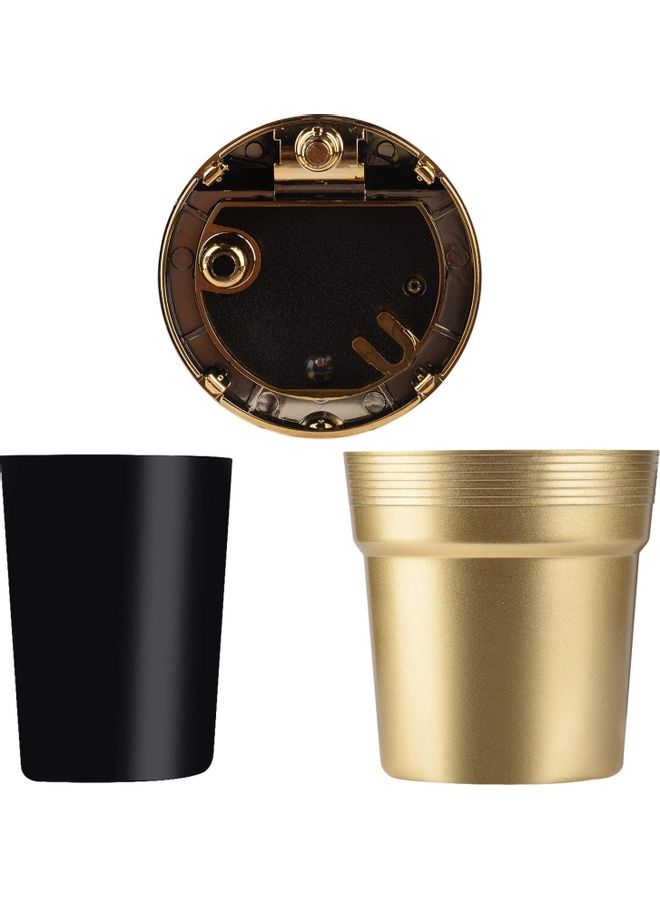 NIBEMINENT Car Ashtray With Lid Portable Smokeless Ash Holder And Blue LED Light  - Image 3