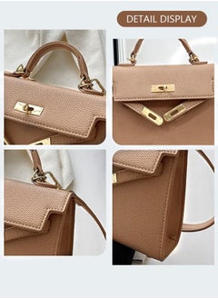 Retro Handle Satchel with Detachable Strap for Women Casual Shoulder Kelly Bag Ladies Crossbody Bags with Lock Closure - pzsku/Z58082DAC2461F3F09303Z/45/_/1732354772/1ddd2e22-0551-41e4-80d4-dd9de6984ee6