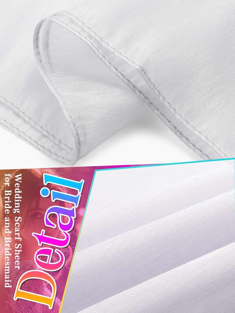 EASEDAILY شالات ولفائف إيزدايلي للنساء لفستان المساء وشال زفاف متلألئ - Image 4