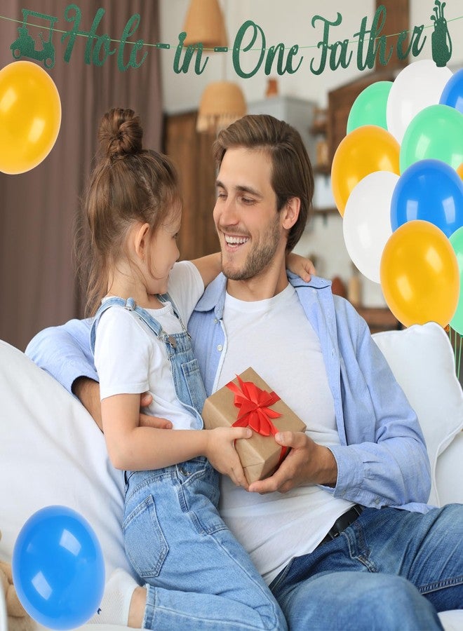 Kpbel Happy Fathers Day Decorations, Golf Theme Happy Father's Day Party Supplies Including Banners, Latex Balloons, Cake Toppers - Image 4