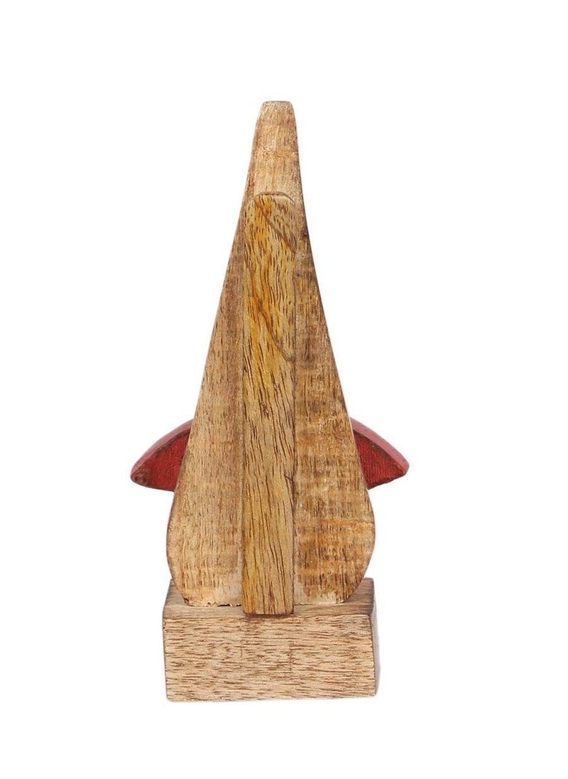 APEROL DESIGN APEROL DESIGN Wooden Nose Shaped Eyeglass Spectacle Holder Display Stand Home Decorative Red Lips 3x3x7 inch  - Image 3