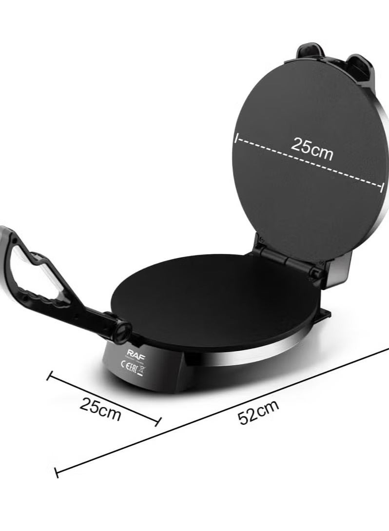 RAF Electric Roti Maker RAF R509| 1800W Non-Stick Double-Sided Heating Plate | Fast Chapati, Paratha & Tortilla Maker - Image 3