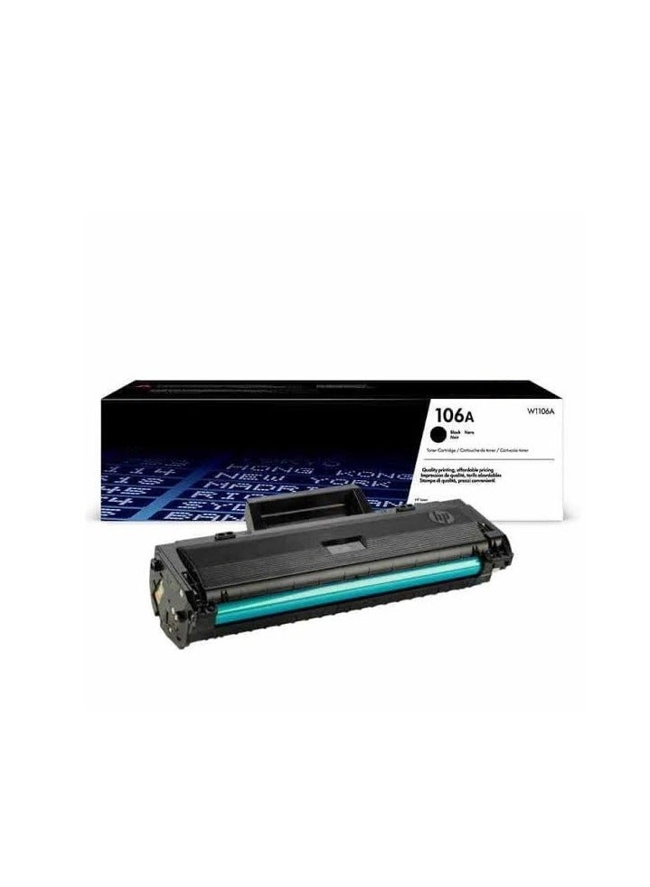 Toner Cartridge - Black - 106 A compatible with HP LaserJet MFP 135a /107a /137a  - Image 1