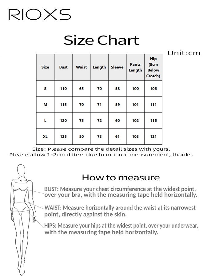 RIOXS Women's White Pajama Set, Button-Down Stand Collar Top with Pockets, Flowy Wide-Leg Lounge Pants, Elastic Waist Sleepwear, Soft Long Sleeve Loungewear for Home, Comfortable Two-Piece Outfit - Image 5