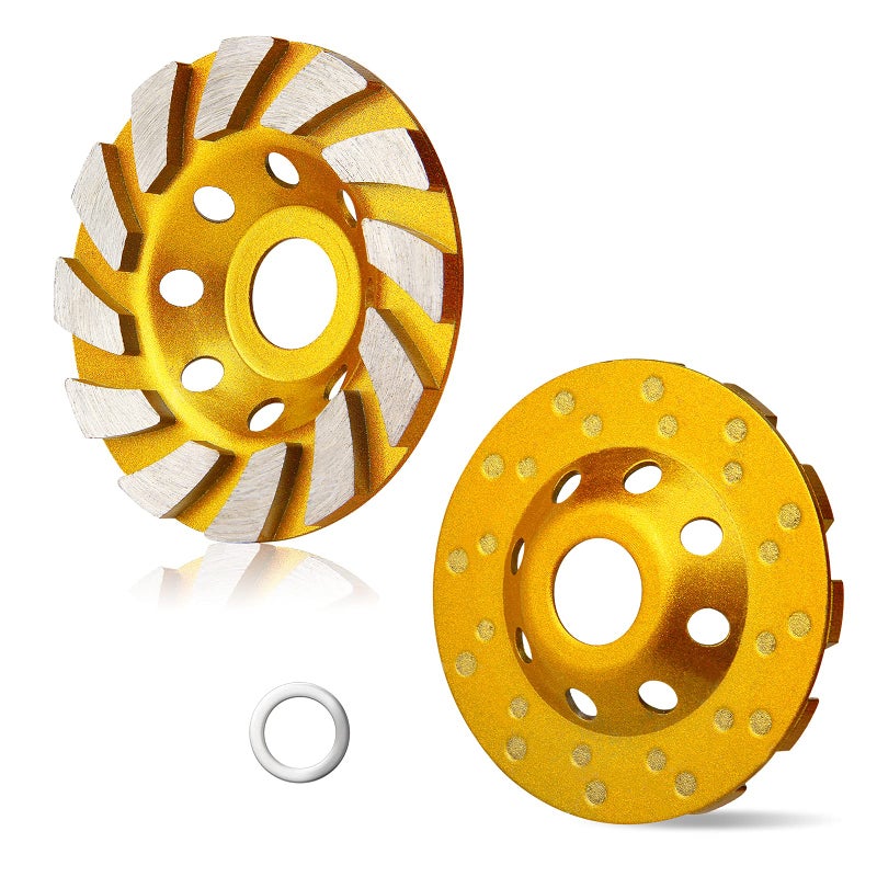 HRLORKC 4 Inch Concrete Turbo Diamond Grinding Cup Wheel 12 Segs Heavy Duty Angle Grinder Wheels for Angle Grinder - Image 1