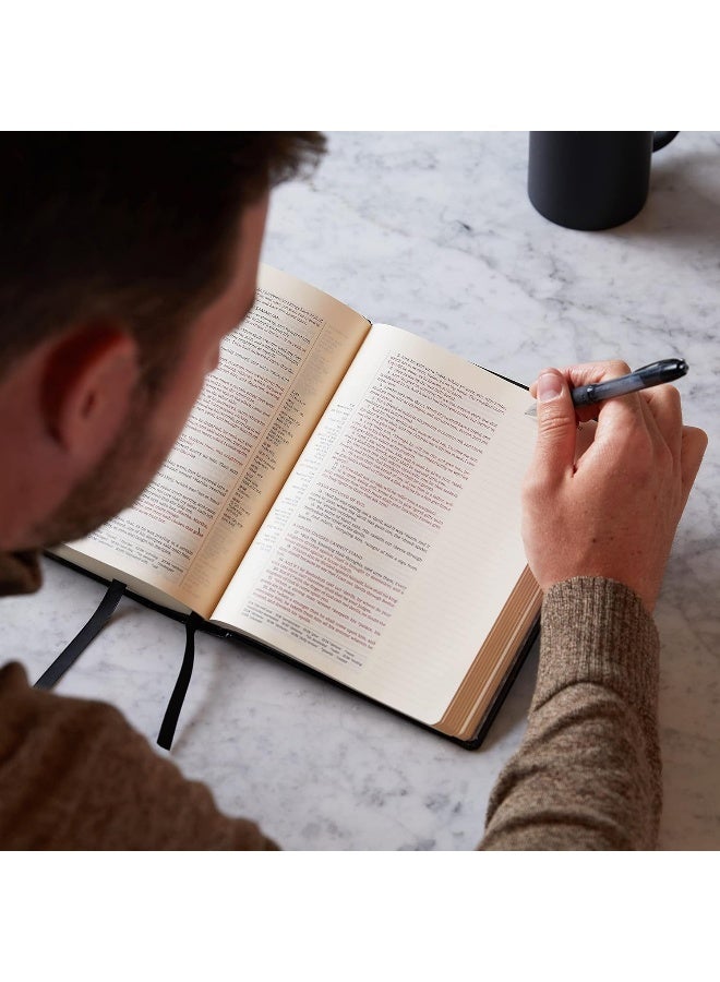 KJV, Journal Reference Edition Bible, Verse Art Cover Collection, Leathersoft, Brown, Red Letter, Comfort Print: Let Scripture Explain Scripture. Reflect on What You Learn. - Image 5