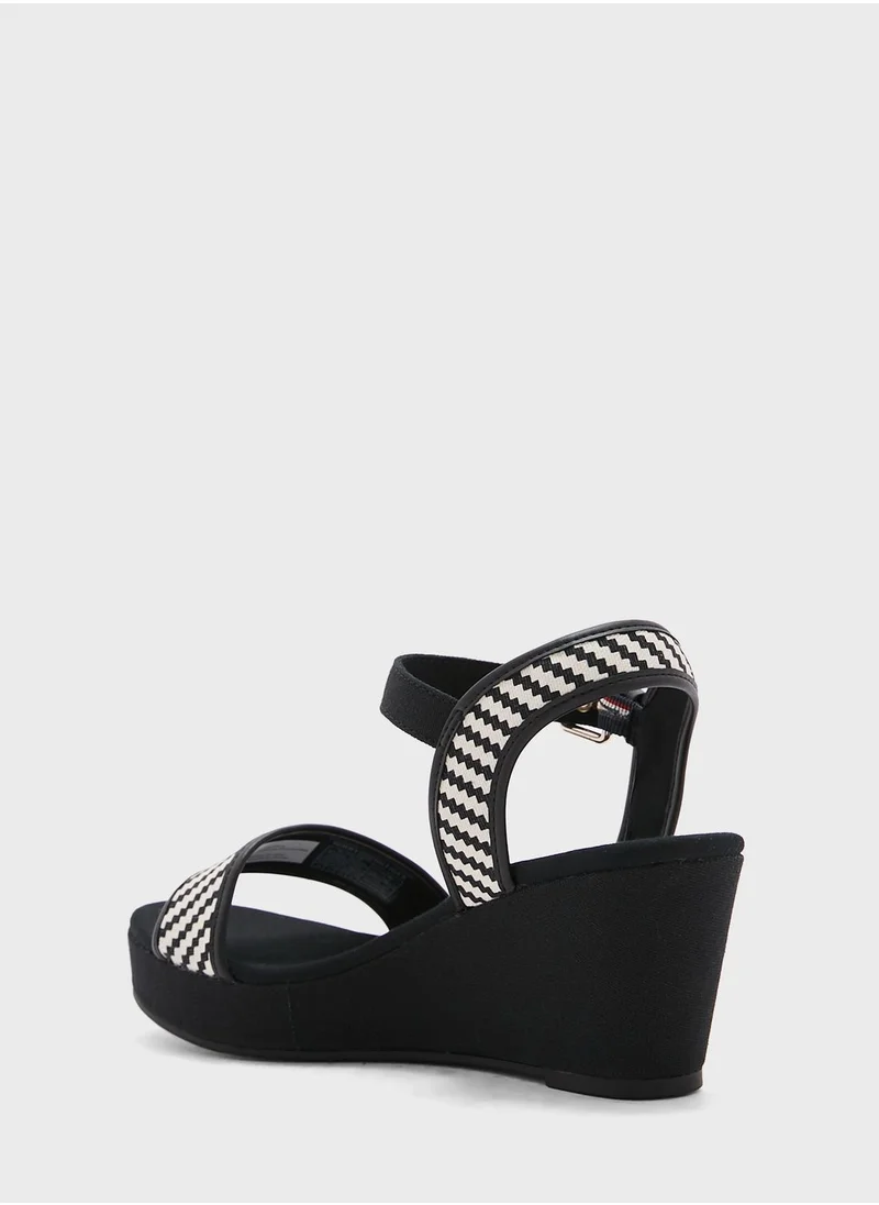 TOMMY HILFIGER Ankle Strap Wedge Sandals