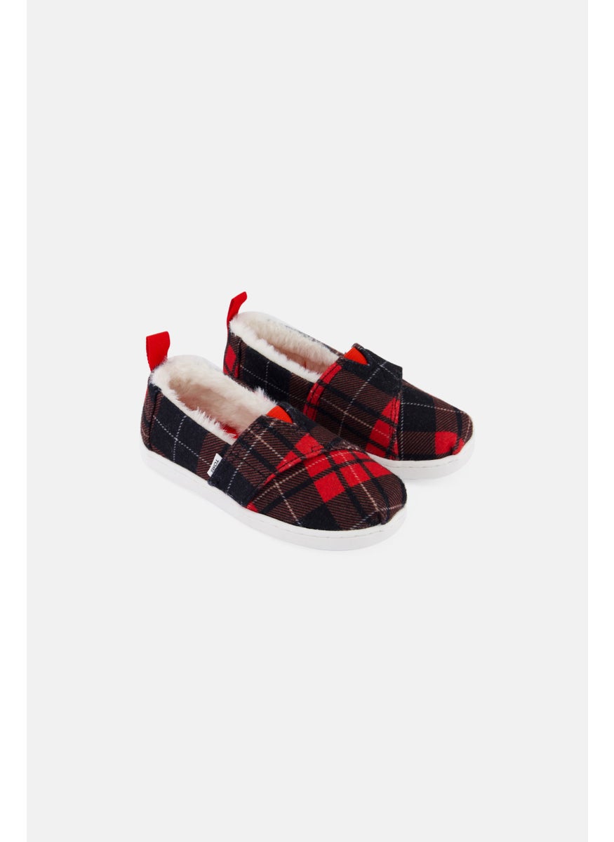 Toddlers Girl Tartan Print Velcro Casual Shoes, Red - pzsku/Z58089E77682EBC539C38Z/45/_/1737642202/43256b75-e790-46ea-8753-dd7c1a550de2