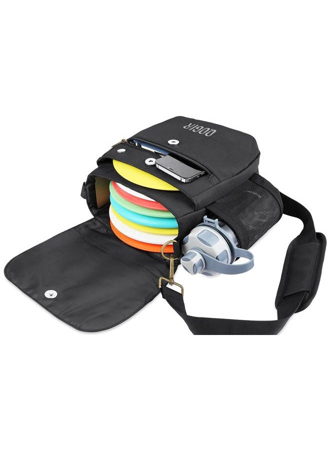 QOGiR Lightweight Disc Golf Bag: Durable Frisbee Golf Bag with 8+ Disc Capacity, Introductory Discs Golf Bag, Holds Water Bottle and Accessories, Great for Beginners and - Image 5
