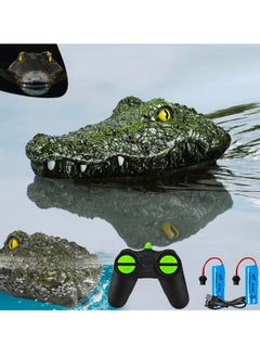 Excefore Remote Control Boat 2.4G High Speed Simulation Crocodile Head Water Toys for Pools and Lakes Floating Crocodile Head High Simulation Alligator Head RC Boats Prank Toys for Adults and Kids  - Image 1