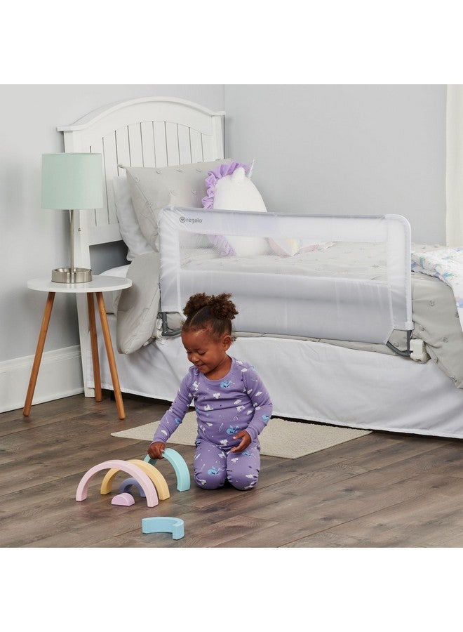Regalo Swing Down Bed Rail Guard, with Reinforced Anchor Safety System - Image 4