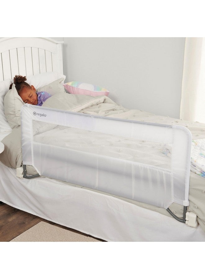 Regalo Swing Down Bed Rail Guard, with Reinforced Anchor Safety System - Image 1