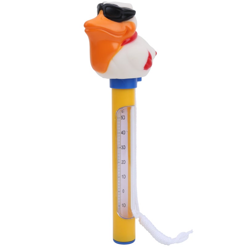 Floating Pool Thermometer: Fall-Proof Plastic With Rope, Large Clear Numbers, Floating Bath Thermometer - Easy To Use Water Temperature Gauge for Swimming Pools, Hot Tubs, Home Baths & Family Use - Image 3