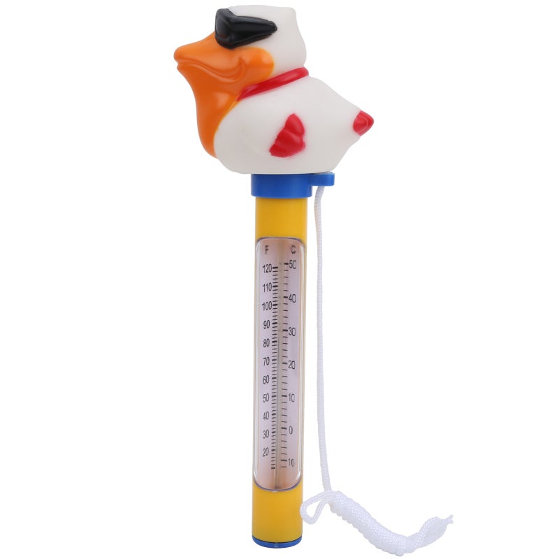 Floating Pool Thermometer: Fall-Proof Plastic With Rope, Large Clear Numbers, Floating Bath Thermometer - Easy To Use Water Temperature Gauge for Swimming Pools, Hot Tubs, Home Baths & Family Use - Image 5