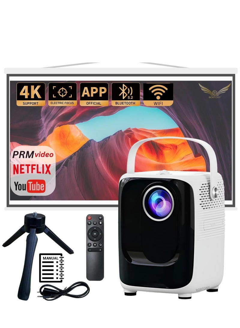 ELTRAZONE Smart Mini Projector S10: 5G WiFi, 1080P HD, Bluetooth, and Multi-Device Support - Image 1