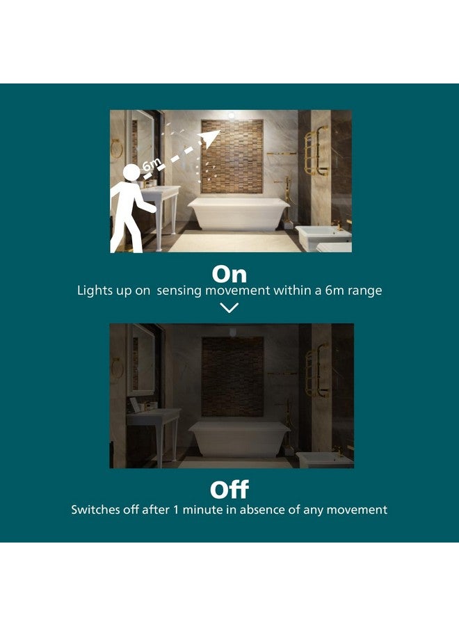 PHILIPS Motion Sensor 14W B22 LED Bulb | motion Sensor Light for Home | motion Sensor LED Bulb | Crystal White, Pack of 2 - Image 4