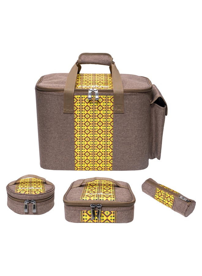 AL SANIDI Thermos bag for Picnics and trips, Camping thermos bag, Woody - Image 3
