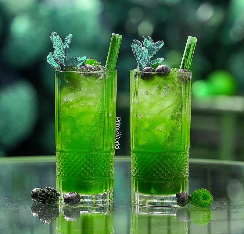 PrimeWorld European 295 ml Diamond Strips Glasses Set of 6 pcs - Tall Drinking Glasses for- Water, Juice, Colddrink, Mojito, Cocktail, Lead-Free, Perfect for Home, Restaurants and Parties - Image 3