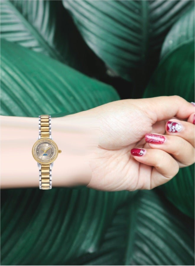 Black Moon Elegant Blackmoon Women's Watch Stylish Titanium Dial Stainless Steel Band Water Resistant Perfect for Casual and Formal Wear - Image 3