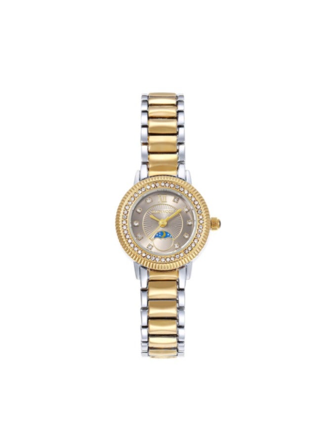 Black Moon Elegant Blackmoon Women's Watch Stylish Titanium Dial Stainless Steel Band Water Resistant Perfect for Casual and Formal Wear - Image 1