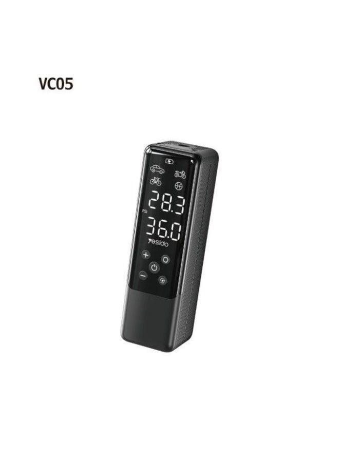 يسيدو منفاخ Coach - مضخة هواء صغيرة ومحمولة للسيارة - منفاخ إطارات سريع - تشغيل مباشر من ولاعة سجائر السيارة-VC05 - Image 1