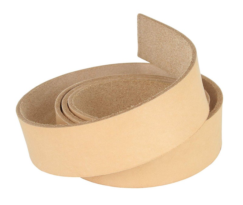 Belts.com 3" Wide Belt Strap Heavy Weight Natural Cowhide Leather Strips Leather Craft - Image 2