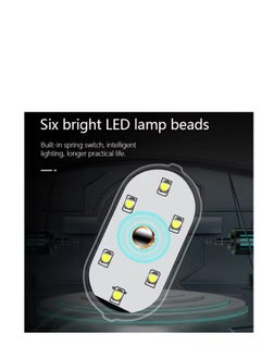 BLUE CORAL Wireless Magnetic Touch Sensor LED Interior Light for Car 7 Colors Magnet Reading Lamp Mini USB Charge Car Foot Ambient Lights  - Image 1