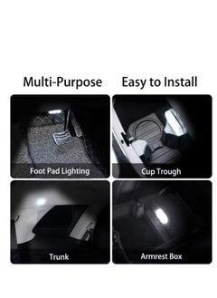 BLUE CORAL Wireless Magnetic Touch Sensor LED Interior Light for Car 7 Colors Magnet Reading Lamp Mini USB Charge Car Foot Ambient Lights  - Image 4