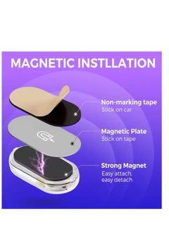 BLUE CORAL Wireless Magnetic Touch Sensor LED Interior Light for Car 7 Colors Magnet Reading Lamp Mini USB Charge Car Foot Ambient Lights  - Image 5