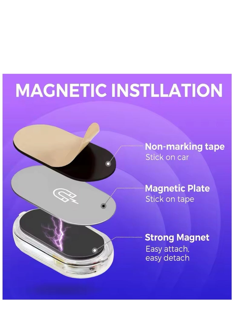 BLUE CORAL Wireless Magnetic Touch Sensor LED Interior Light for Car 7 Colors Magnet Reading Lamp Mini USB Charge Car Foot Ambient Lights  - Image 5