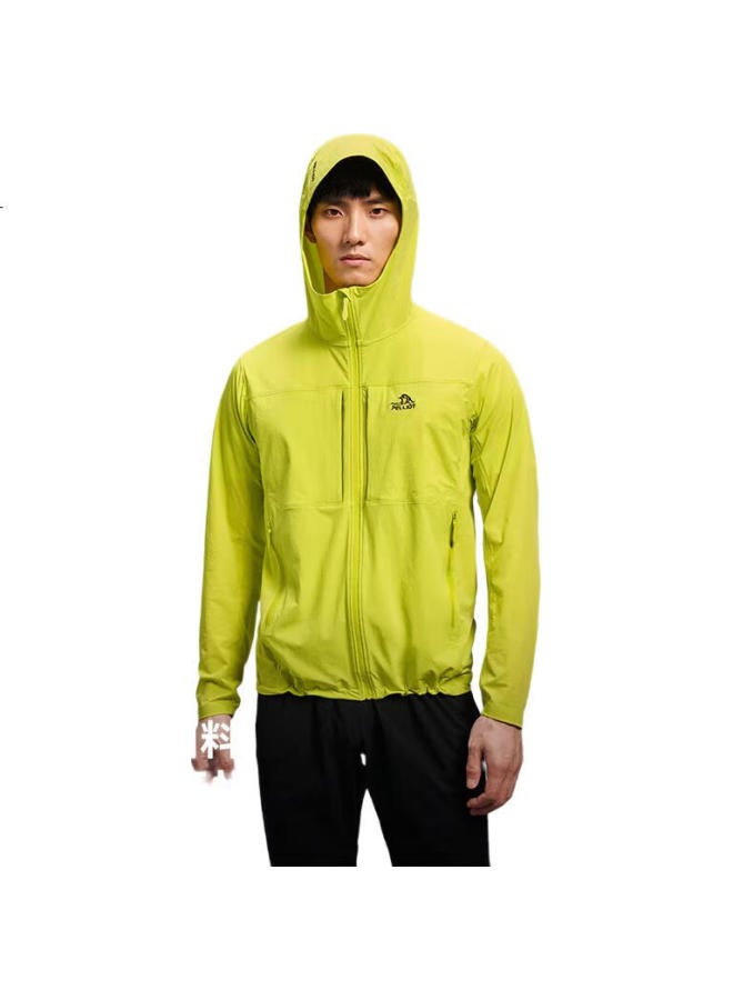 PELLIOT [Wind Shield Max] Outdoor Softshell Jacket New Men And Women Cordura Abrasion-Resistant Hiking Jacket 115106003 Green L - Image 1