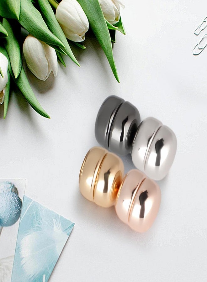 Pinsit Hijab Magnetic Pin Multi-Purpose Strong Brooch Small Scarf Clasp for Pinless Scarf Women Clothes Hijabs Scarves, 4 pairs, Metal - Image 4