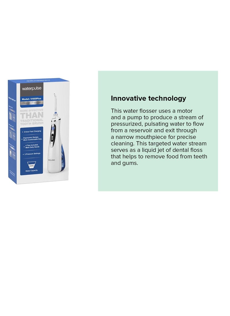 Portable Dental Flosser Cordless Oral Irrigator With Travel Case