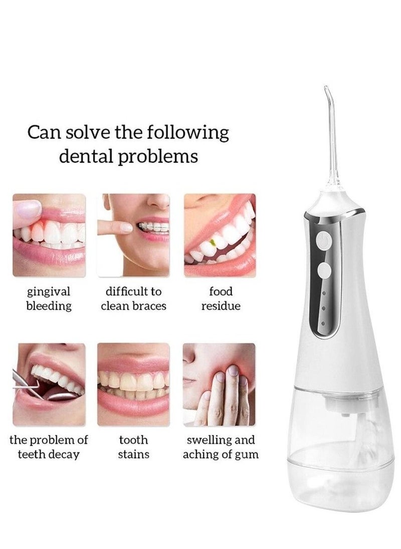 Portable Dental Flosser Cordless Oral Irrigator With Travel Case