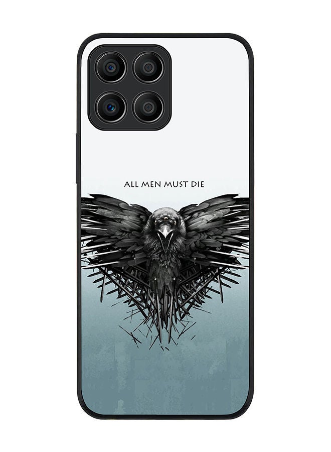 Stylizedd Rugged Black edge case for Honor X8 5G Slim fit Soft Case Flexible Rubber Edges Anti Drop TPU Gel Thin Cover - GOT All Men Must Die - Image 1