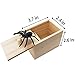 Fudragtn Fake Spider in a Box Prank Gift for Adults KidsHandmade Wooden Pop Out Scare Surprise Boxes Joke Toys Halloween - Image 3