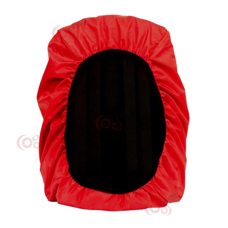KARBD Rain and Dust Cover with Pouch for 20L-30L-40L Backpacks Luggage School Laptop Bags Hiking Camping Traveling PU Coated Waterproof Nylon Cover with Grip Buckle Elastic Closure (Red) - Image 4