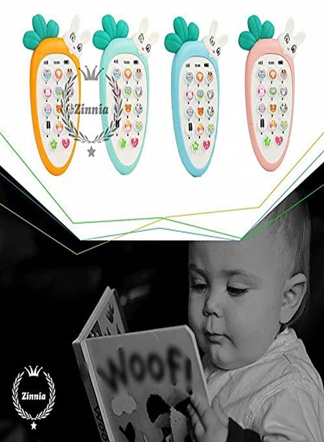 Zinnia Baby Cell Phone Toy for Learning and Play, Early Education Telephone with Silicone Cover, Musical Toys for Kids (Multi-Colour) - Image 5