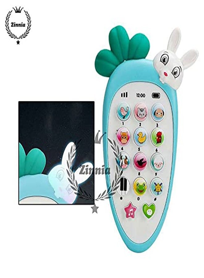 Zinnia Baby Cell Phone Toy for Learning and Play, Early Education Telephone with Silicone Cover, Musical Toys for Kids (Multi-Colour) - Image 4