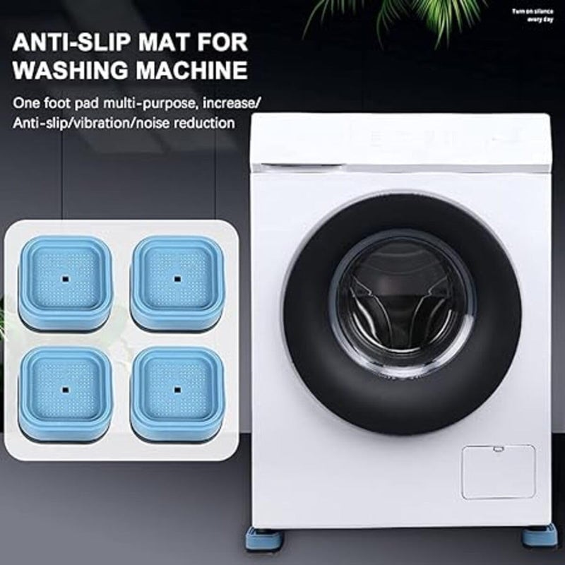 KITQO KITQO Washing Machine Feet Pads Vibration Feet for Anti Vibration Damper Anti Slip Noise Cancelling Universal Stabilizer Base for Refrigerator Home Furniture Appliances Set of 8  - Image 5