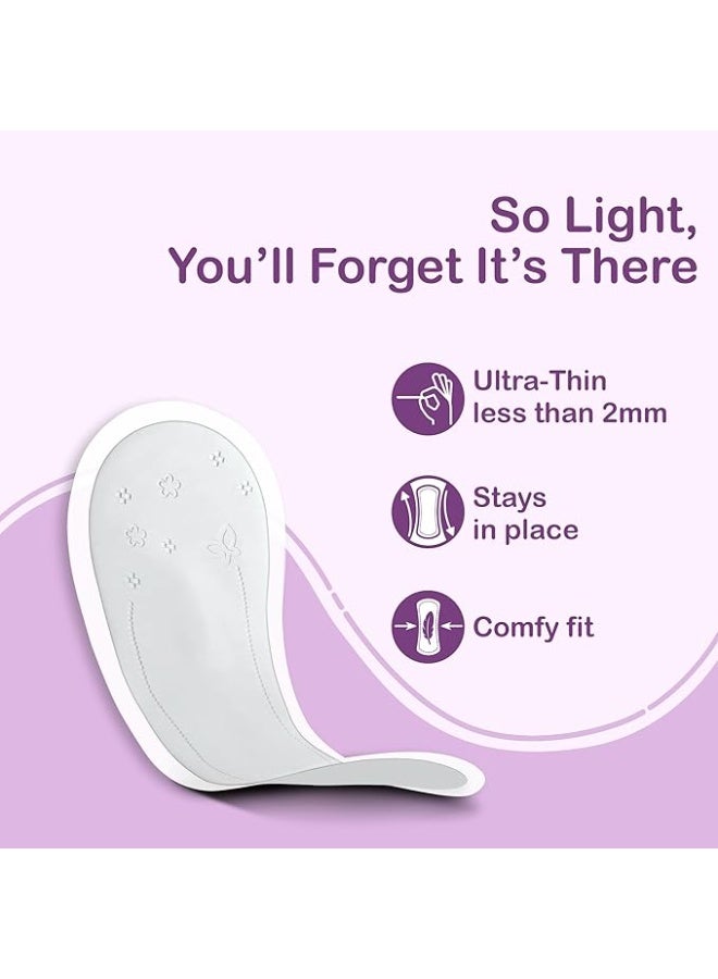 عشية أي وقت مضى فوط صحية يومية من إيفريف للنساء، 180 مم، 60 فوطة، فائقة النعومة، تسمح بمرور الهواء، لا تسبب طفحًا جلديًا، مثالية للإفرازات البيضاء، والبقع، وللثقة اليومية، انتعاش يدوم طوال اليوم حتى في غير أيام الدورة الشهرية - Image 3