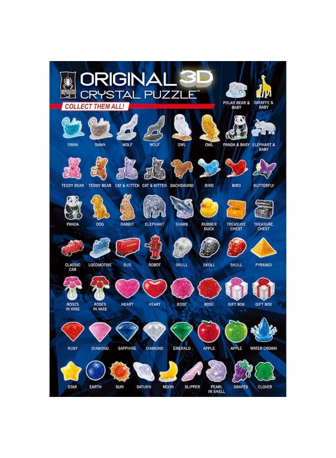 BePuzzled | Roses in Vase Original 3D Crystal Puzzle, Ages 12 and Up, Red - Image 5