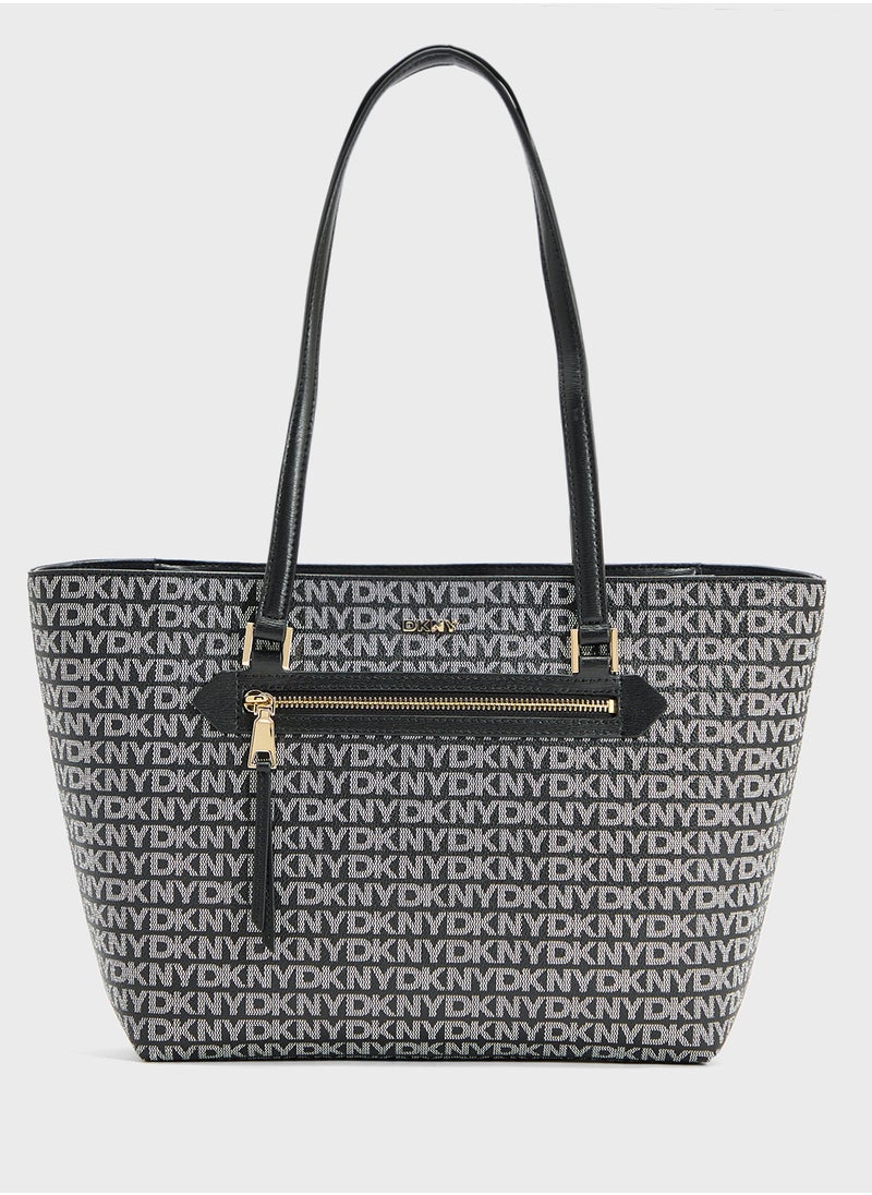 DKNY Bryant Logo Zip Through Tote  - Image 1