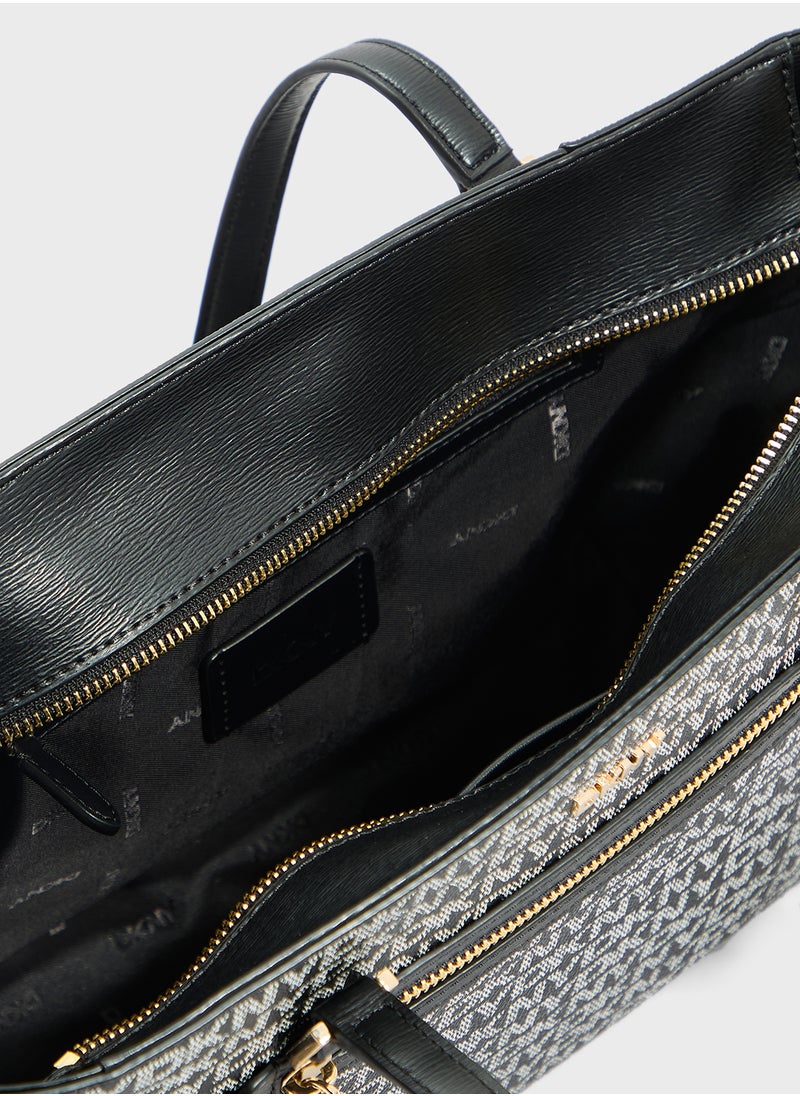 DKNY Bryant Logo Zip Through Tote  - Image 5
