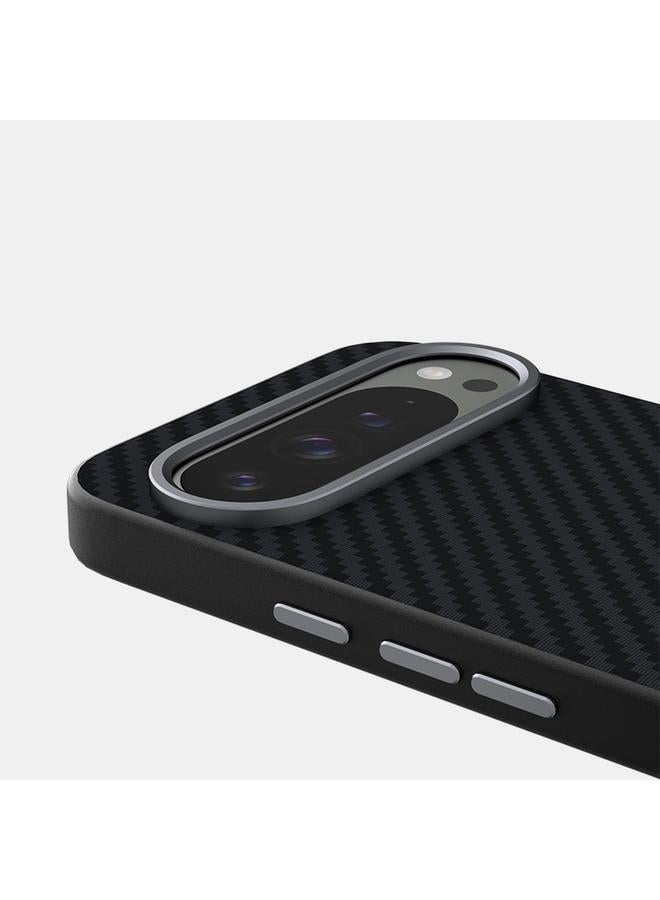 اس-توب جراب هاتف Google Pixel 9 Pro XL من ABEEL C من ألياف الكربون 6D Micro Relief MagSafe - Image 5